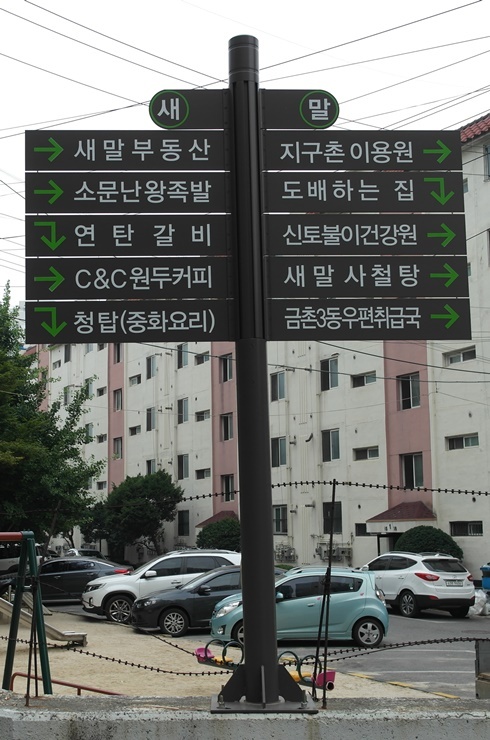 방향표지판